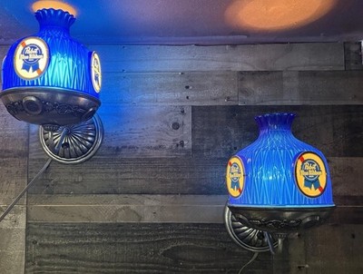 Pabst Blue Ribbon 吊り下げ ライト パブスト ビンテージ VINTAGE PABST BLUE RIBBON Hang Up LIGHT UP BEER SCONCE Lamp Set Of