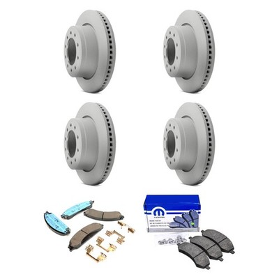For Dodge Charger 13-18 Mopar Front & Rear Brake Kit w Semi-Metallic Pads