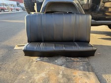 1969 1970 1971 1972 Chevy Nova Rear Bench Seat - Fully Refurbished Black Vinyl