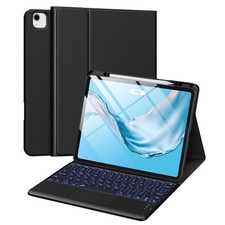 Wireless Keyboard Case with Backlight  Pencil Holder for iPad Pro Air