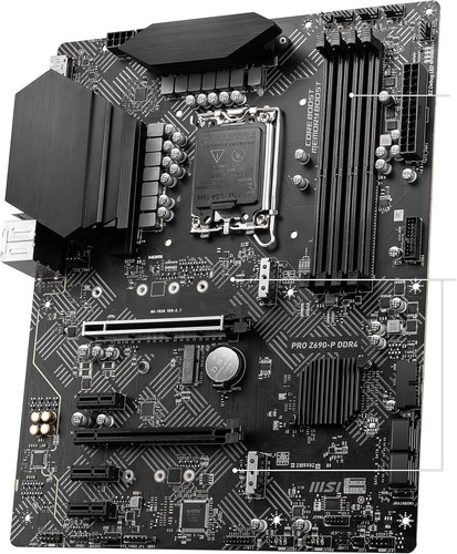 MSI PRO Z690-P DDR4 Motherboard ATX Intel Z690 Chipset Black - Picture 4 of 7