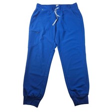 Figs technical collection blue sz L drawstring waist joggers cargo pockets