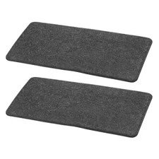 2Pcs Felt Base Shaper, 12 x 6 Inch Rectangle Bag Bottom Shaper, Dark Gray