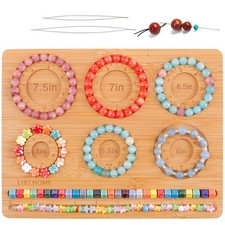 LHD HOME Bead Board for Jewelry Making,Bamboo 5 inches to 7.5 inches, mood