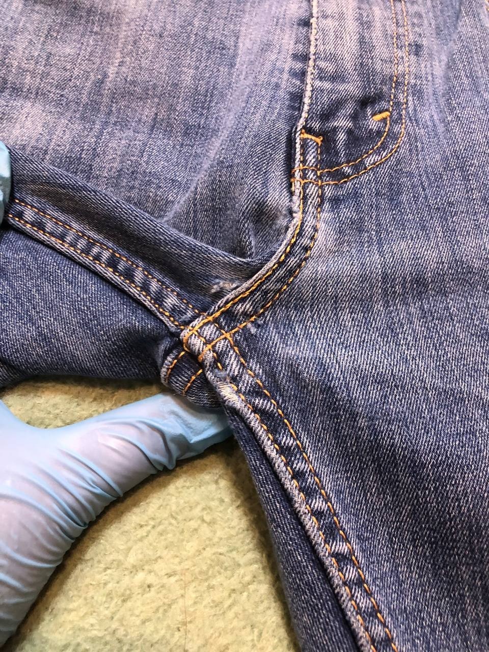 Levi's Red Tab 502 Blue Relaxed Fit Denim Jeans 31X32 thumbnail 6