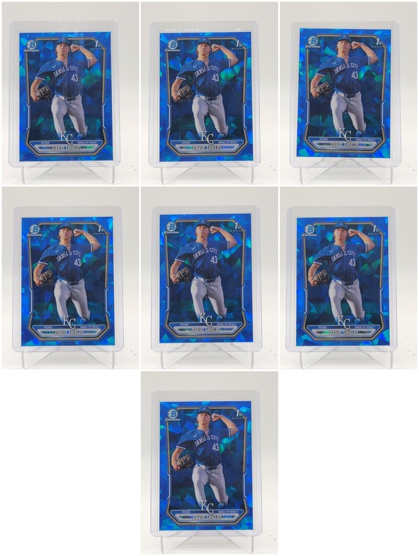 [7] DAVID SHIELDS 2026 BOWMAN CHROME SAPPHIRE 1ST REFRACTOR #BC-11 Q4874