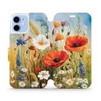 HandyhüLle Mit Klappe FüR Iphone 12 Mini Mobiwear Case Cover Etui Wiesenblumen