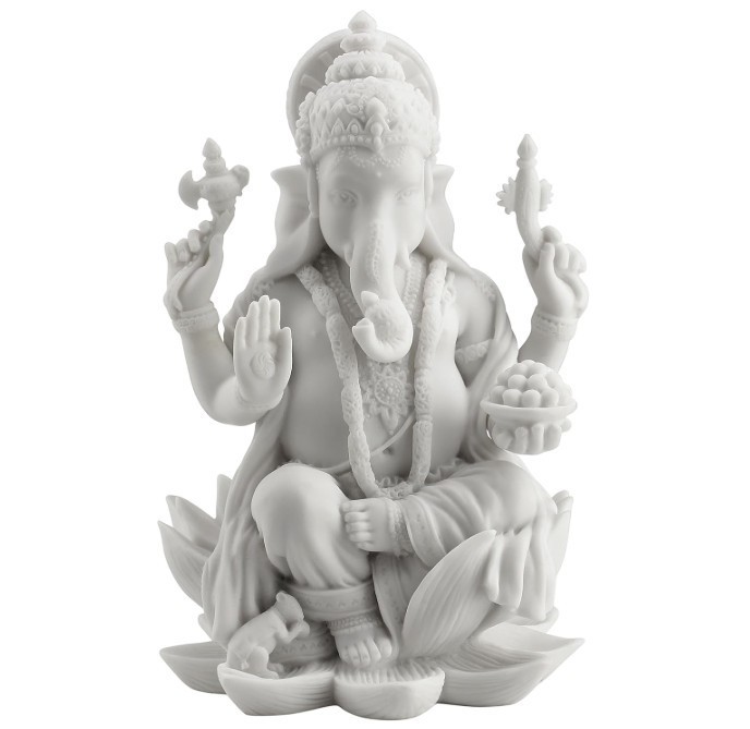 Rare Ganesh (Ganesha) Hindu Elephant God of Success Statue, 7 1/4-inch - Mint