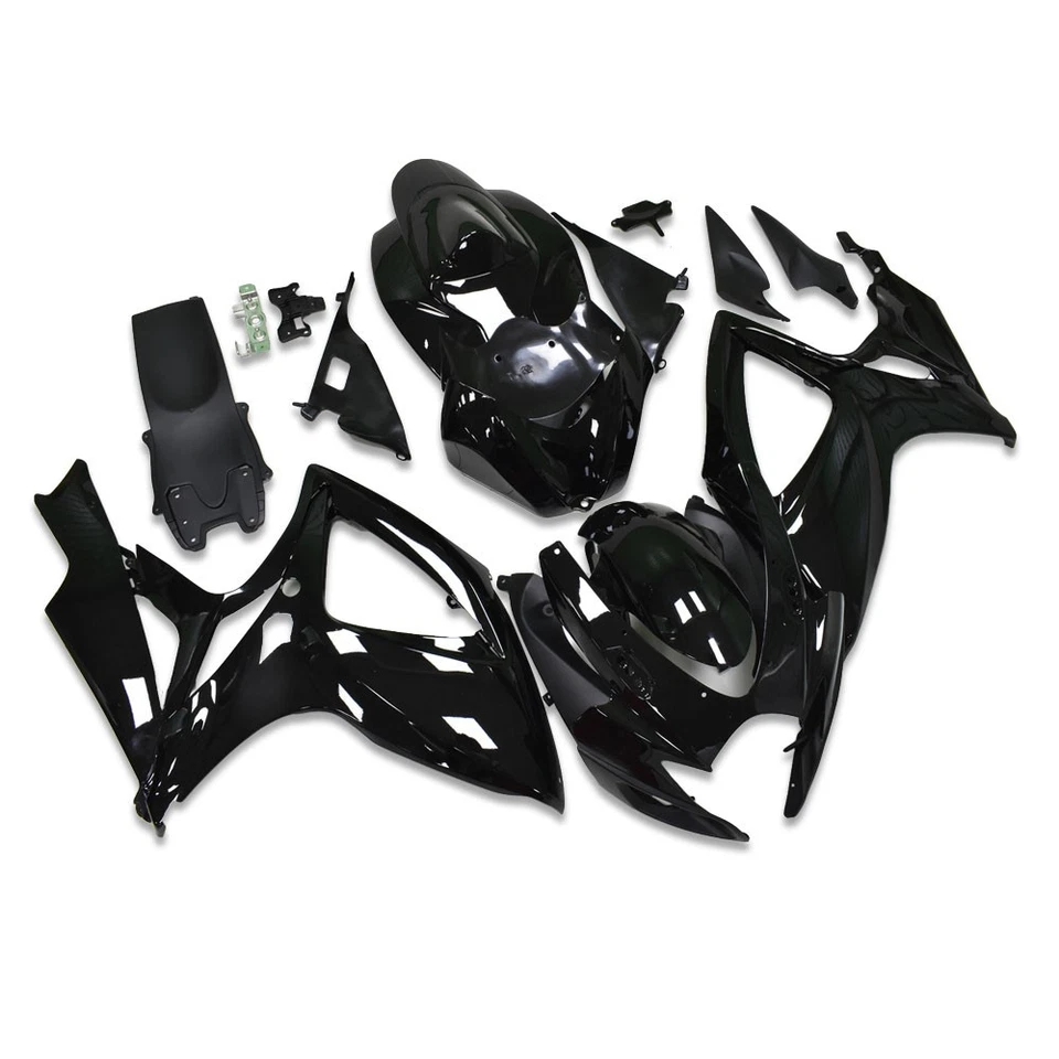 Gloss Black Fairing for Suzuki GSXR600/750 2006 2007 ABS Injection Bodywork K6 - Image 3 of 4