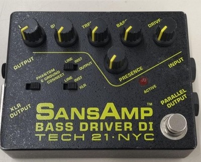 TECH21 SansAmp Bass Driver DI V2 Bass Preamp Overdrive Pedal Röhrenverstärker...