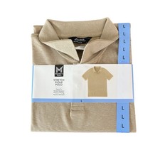 NWT Member's Mark Men's Stretch Pique Polo Size L Classic Fit Wrinkle Resistant