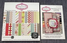 The Stamps of Life HAPPY HOLIDAYS Collection Card Stock 6x 6 and Idea Card