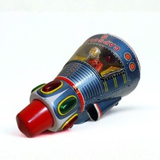 Masudaya Capsule 5 Tin Space Ship 10.6in Vintage Modern Toys Japan Restored