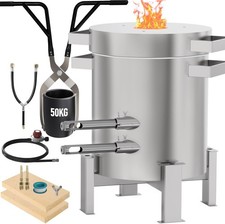 50KG Propane Melting Furnace Kit 2600 Stainless Steel for Gold Silver Copper