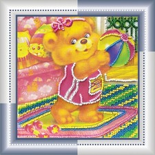 Bead Embroidery Kit "Morning exercise" Beaded Stitching Beadwork