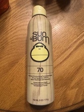 NEW Sun Bum SPF 70 moisturizing Sunscreen Spray 6 oz 
