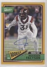2018 Classics Rookies Significant Signatures Gold /49 Brandon Facyson Auto 1a2m