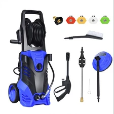 3000PSI Electric High Pressure Washer Machine 2 GPM 2000W Patio Cleaner Blue