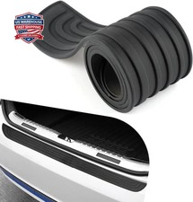 Car Rear Bumper Protector 41x3.5 Inches Rubber Rear Bumper Guard Anti-scratch