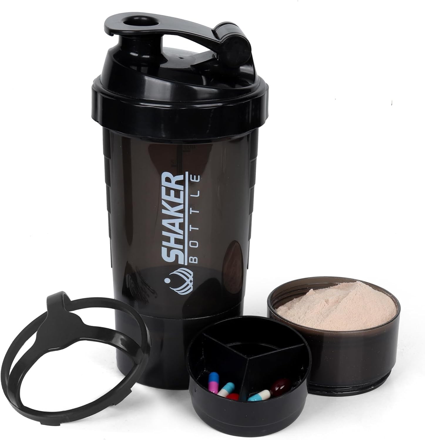 16oz Protein Shaker Bottles With Mix Ball Sports Water Bottl