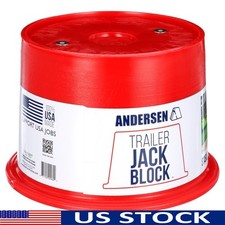 Trailer Jack Block Stabilizer RVs Trailers W/ Magnets Red Heavy Duty 6000 lbs US