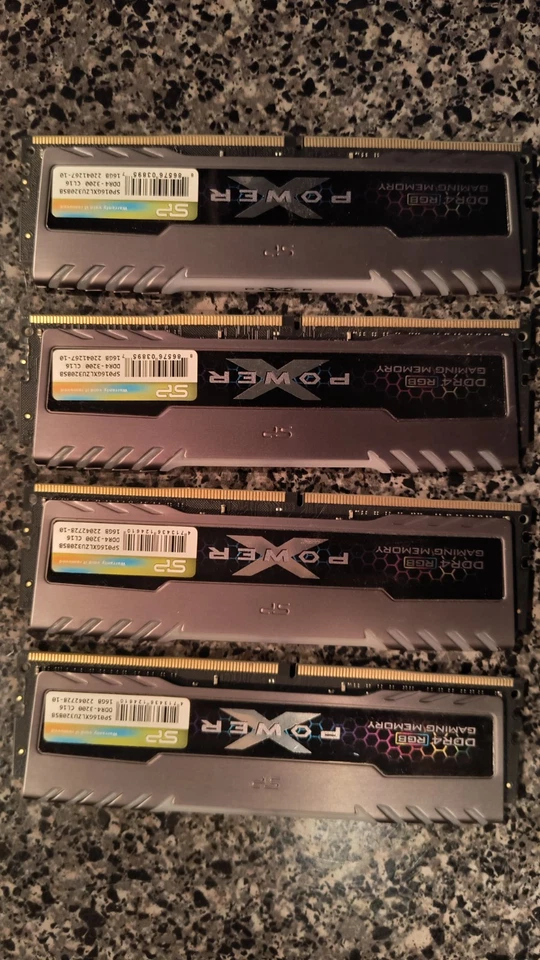 Silicon Power 64GB Xpower Turbine RGB DDR4 3200MHz PC4-25600 CL16 (4x16GB) - Image 2 of 3