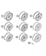 Genuine Mopar Wheel Alloy 6RW34MAAAA