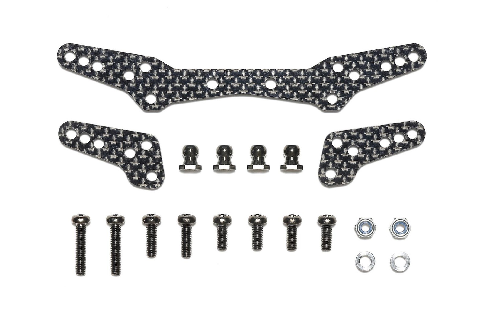 Tamiya 22094 DT-04 Carbon Damper Stay Set, (DT04/Fighter Nxgen)