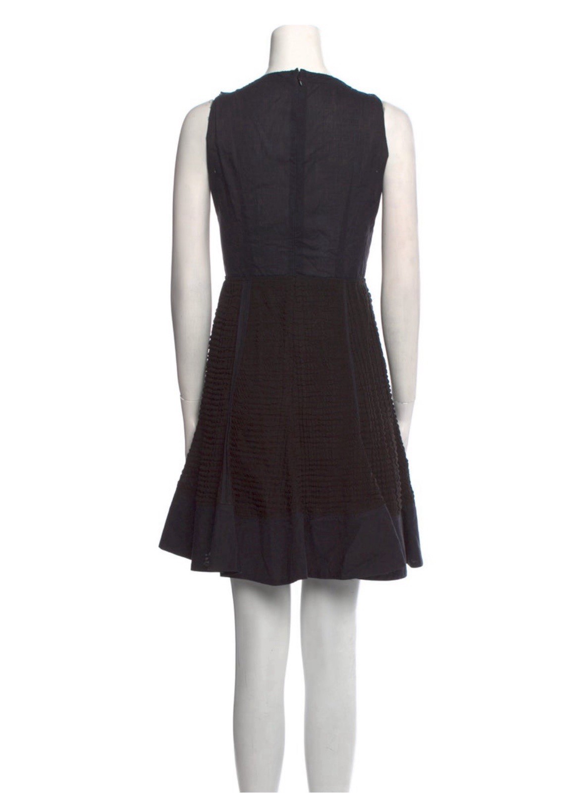 prada authentic Solid Black Textured Vintage Tank… - image 3