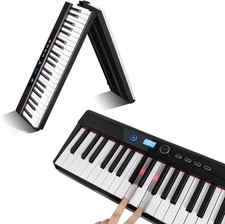 Pianoforte Digitale Pieghevole 88 Tasti Tastiera Elettronica Keyboard USB MIDI