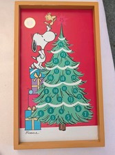 Hallmark Peanuts Snoopy Woodstock Magnetic Advent Calendar Complete 25pc Wall