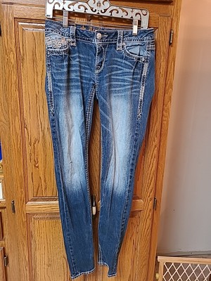  Rock Revival Raven Easy  Skinny Stretch Embelished Jean Size 26