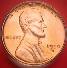 1950-D RD BU Lincoln Wheat Cent “Best Value on eBay" FAST SHIPPING
