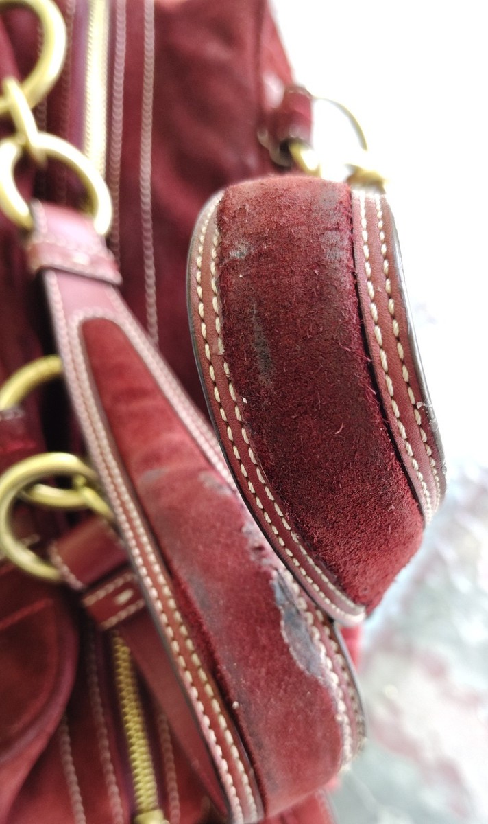 Coach SMALL 10061 Vintage Mia Soho Y2K Burgundy Suede