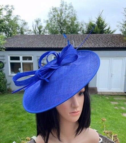 ROYAL BLUE WEDDING DISC HATINATOR HAT 