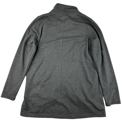 Joe Fresh Cardigan Womens Medium Gray Polyester Long Sleeve Wrap Front - Picture 2 of 9
