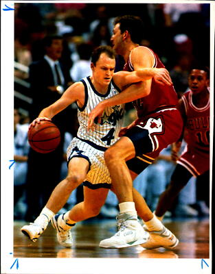 Vintage Press Photo Basketball 1990s NBA Bulls Magic Scott Skiles