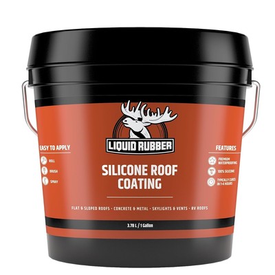 1 Gallon Bottle White Silicone Coating Roof Sealant Flat Sloped Metal Roofs