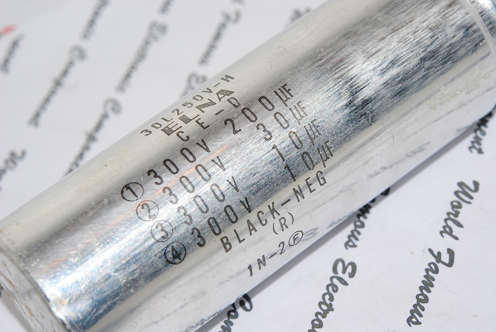 1pcs - ELNA 200uF 30uF 10uF 10uF 300V Capacitor - 30L250V-H BLACK-NEG ...