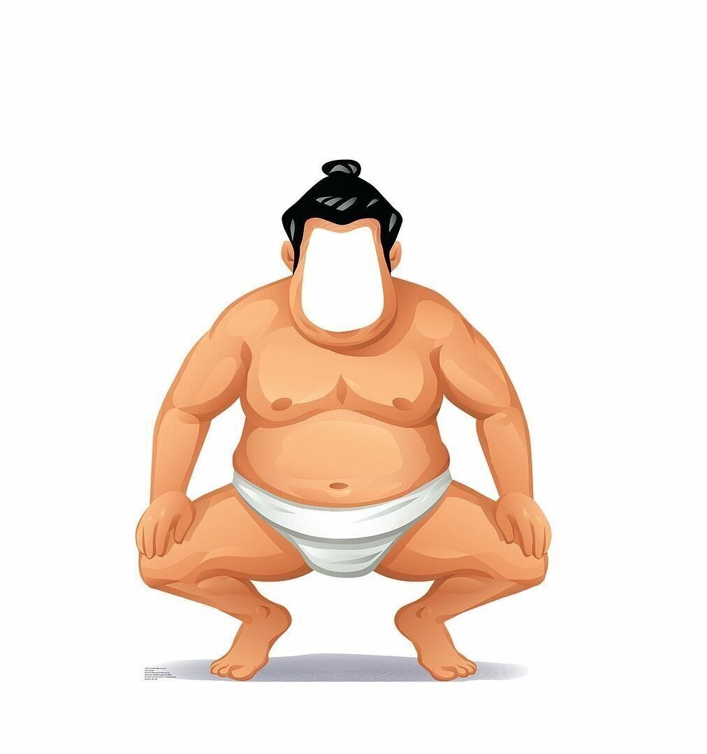 SUMO WRESTLER Life-Size Cardboard Cutout Standup Standee