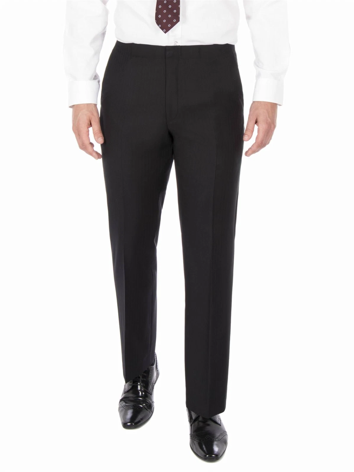 Black Trouser Funeral Wool Herringbone Masonic Free Mason Suit Trousers Formal