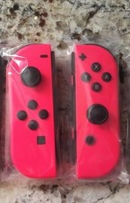 Genuine Nintendo Switch Joy-Con Splatoon 2 PINK Joycons Set Controllers