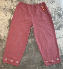 Disney Winnie the Pooh Women's Size XL Red Plaid Fleece Pajama Lounge Pants