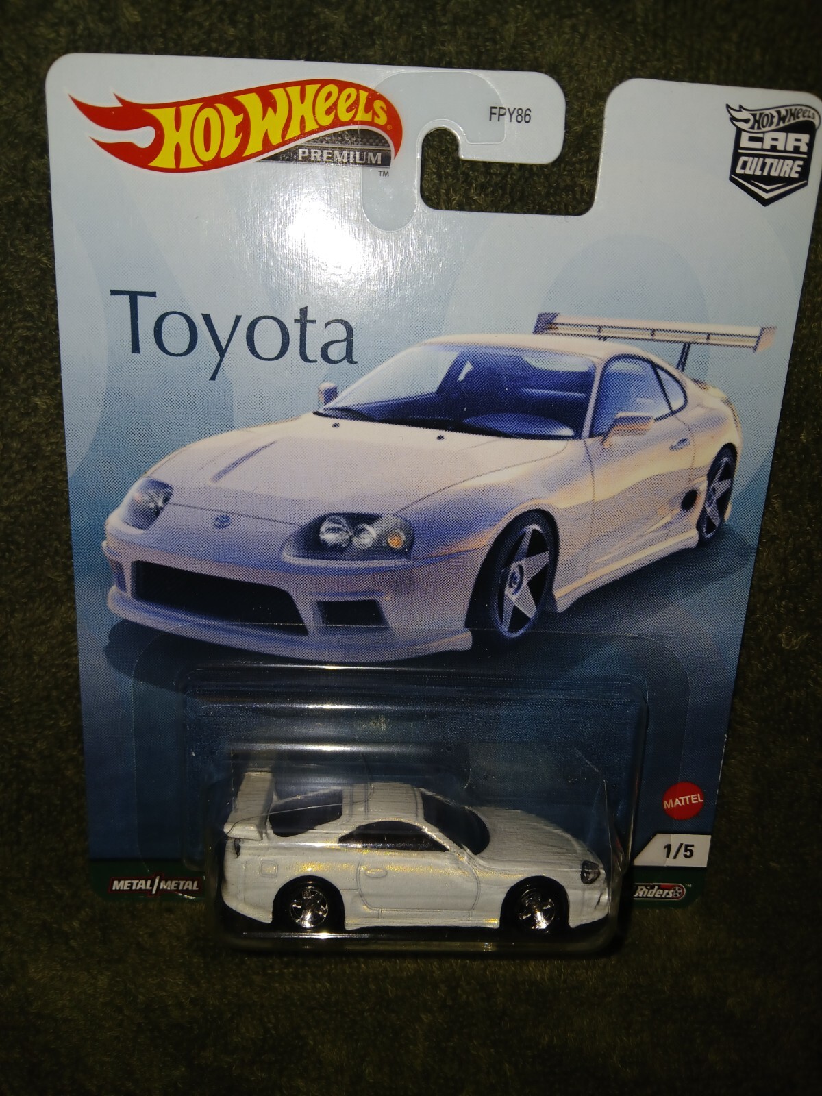 TOYOTA SUPRA WHITE CAR CULTURE,REAL RIDER 1/64 SCALE