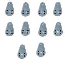 Pack Of 10 Pulley Blocks With Fixed Pin 25mm Stainless Steel