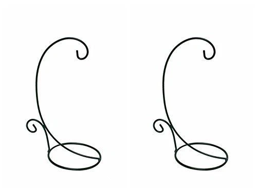 12"H Set Of 2 Metal Tabletop Stand Hook Hanging Candle Lantern Tea Light Holder - Image 2 of 2