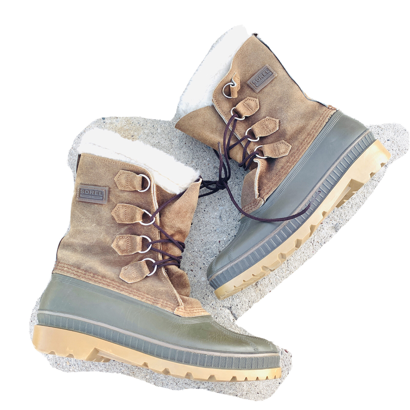 Sorel Mens Winter boots Size 8 Leather 