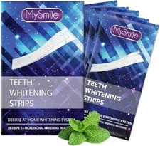 MySmile 28pc Teeth Whitening Strips Non-Sensitive Tooth Whitener 6%HP