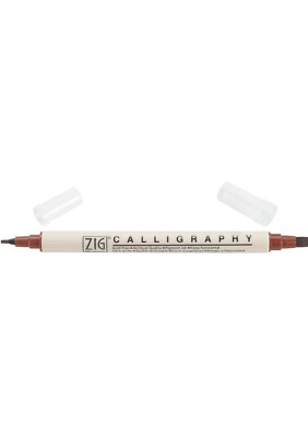 ZIG Memory System Writer Dual-Tip Marker-Pure Brown