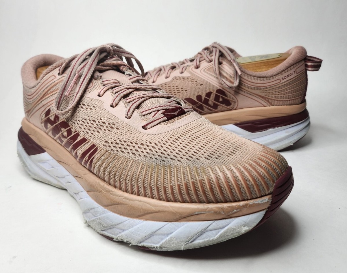 hoka bondi misty rose
